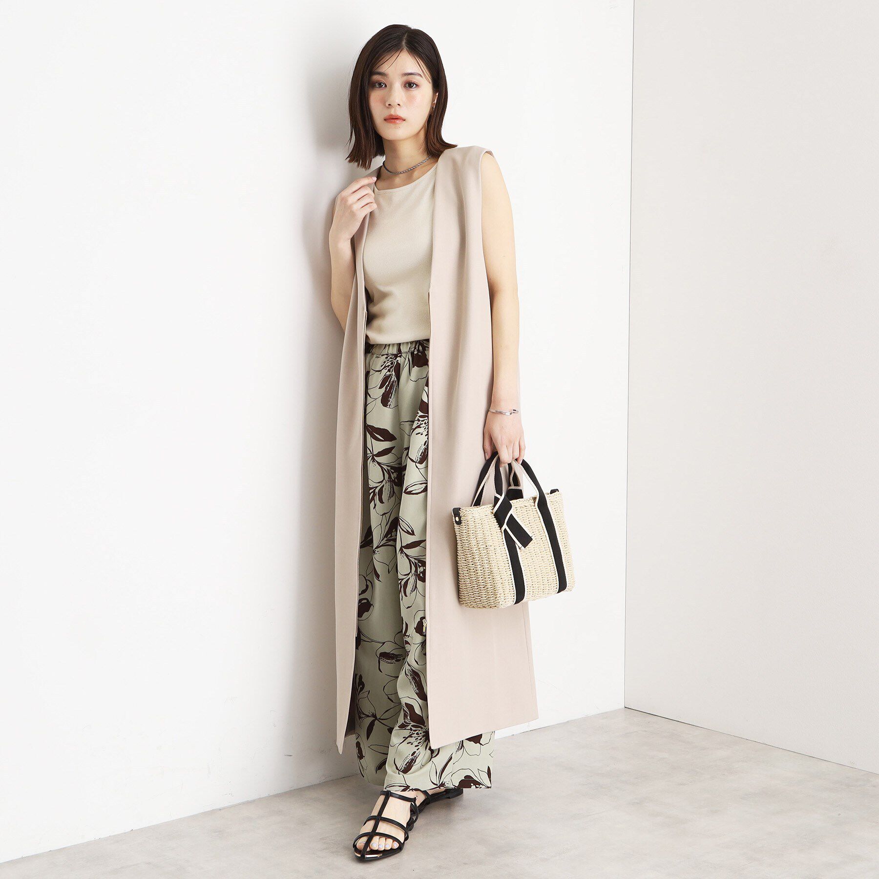 THE SHOP TK「ロゴ雑材バッグ」|ショルダー・メッセンジャー|