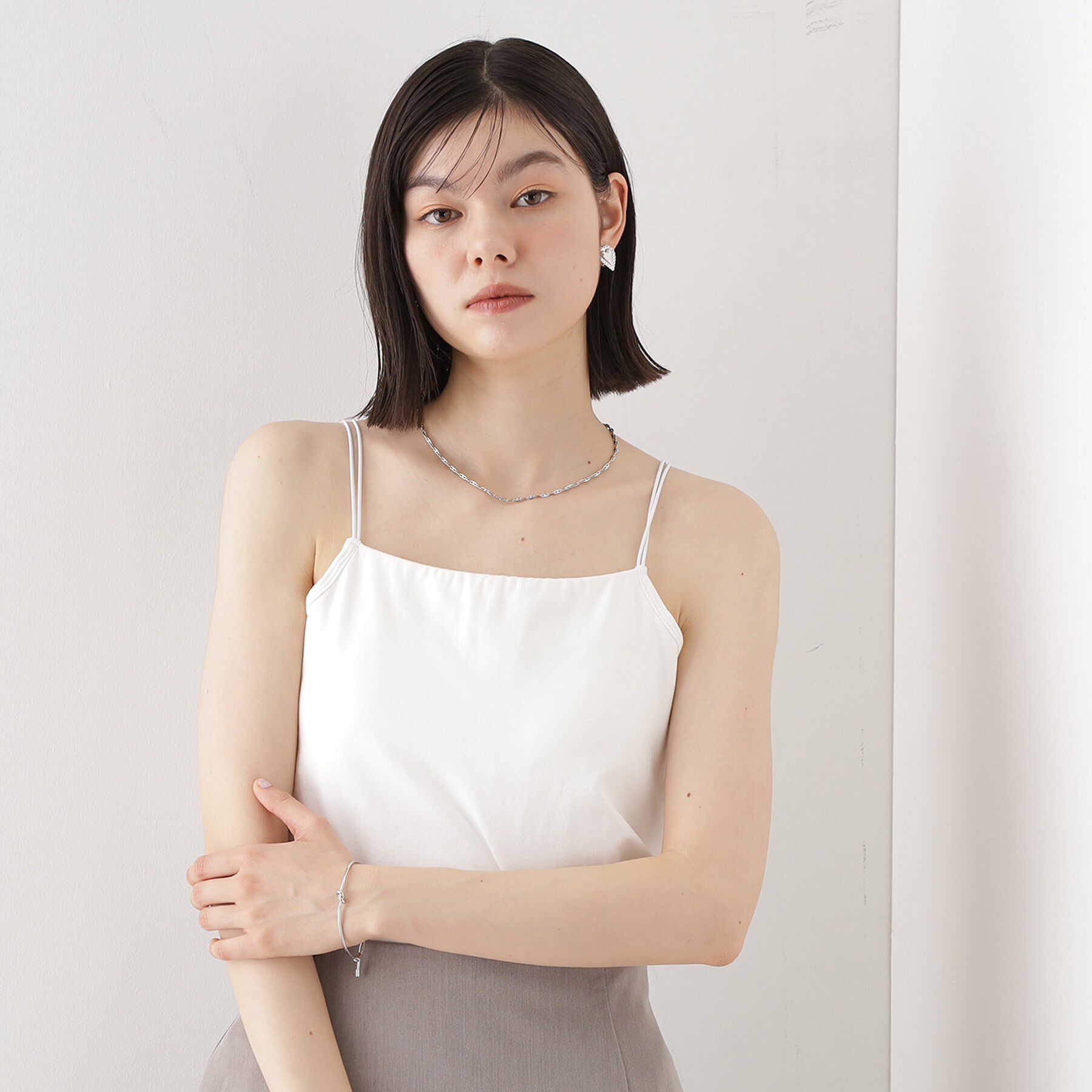 THE SHOP TK「カップ付きキャミ【洗える】」|キャミソール|