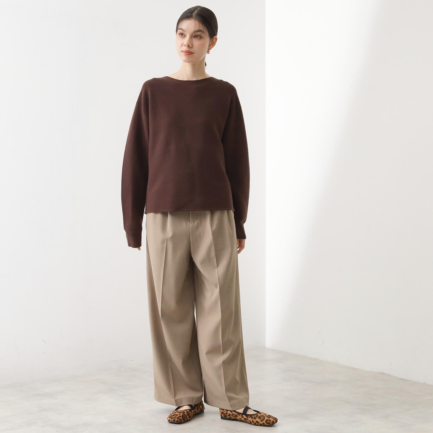 THE SHOP TK「【S-XLサイズ/選べる7色】どこから見ても美しい ガーターニット/毛玉になりにくい/洗濯機OK」|ニット・セーター|