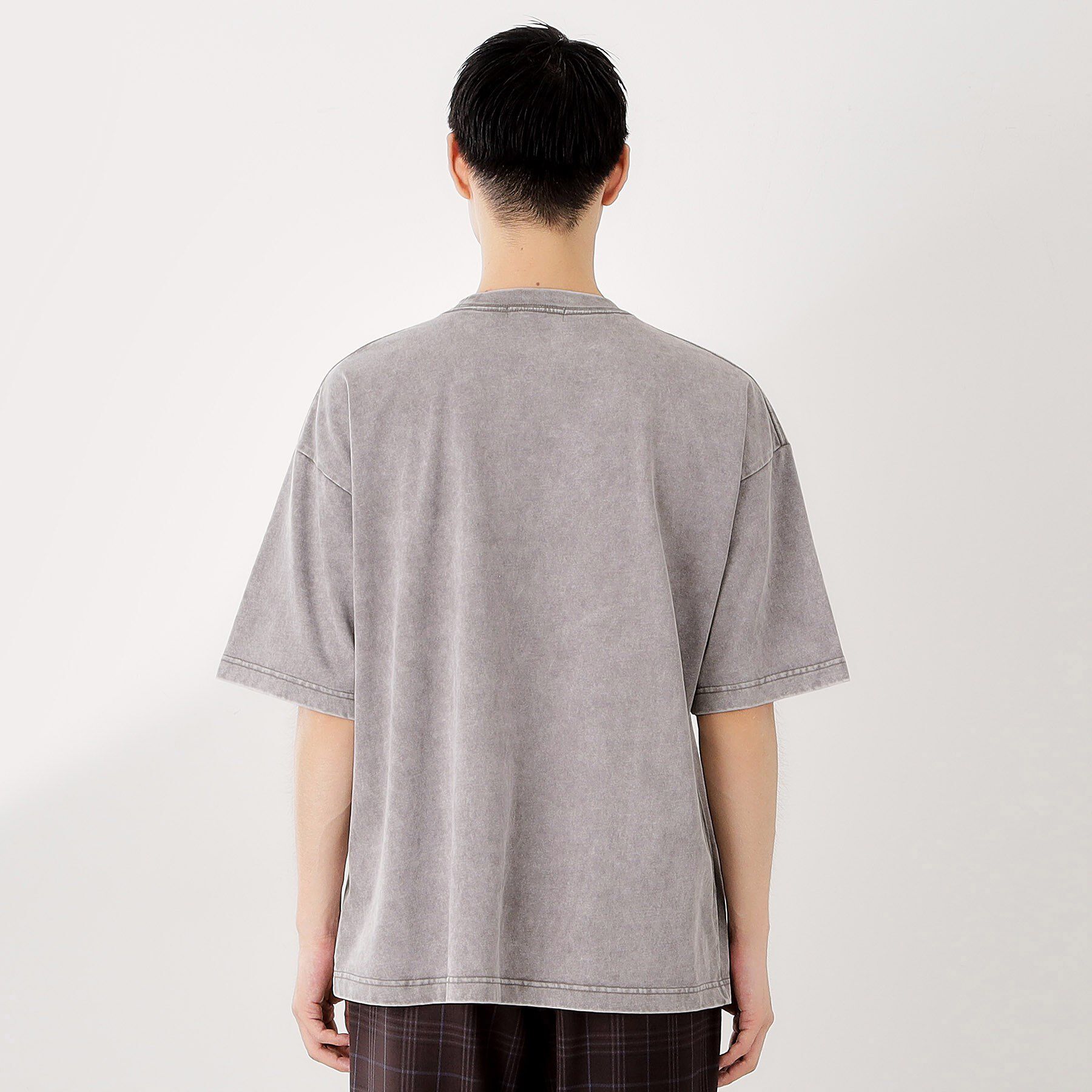 THE SHOP TK「ヴィンテージライク フェード5分袖Tシャツ 【ビッグシルエット／洗濯機OK】」|Tシャツ・カットソー|