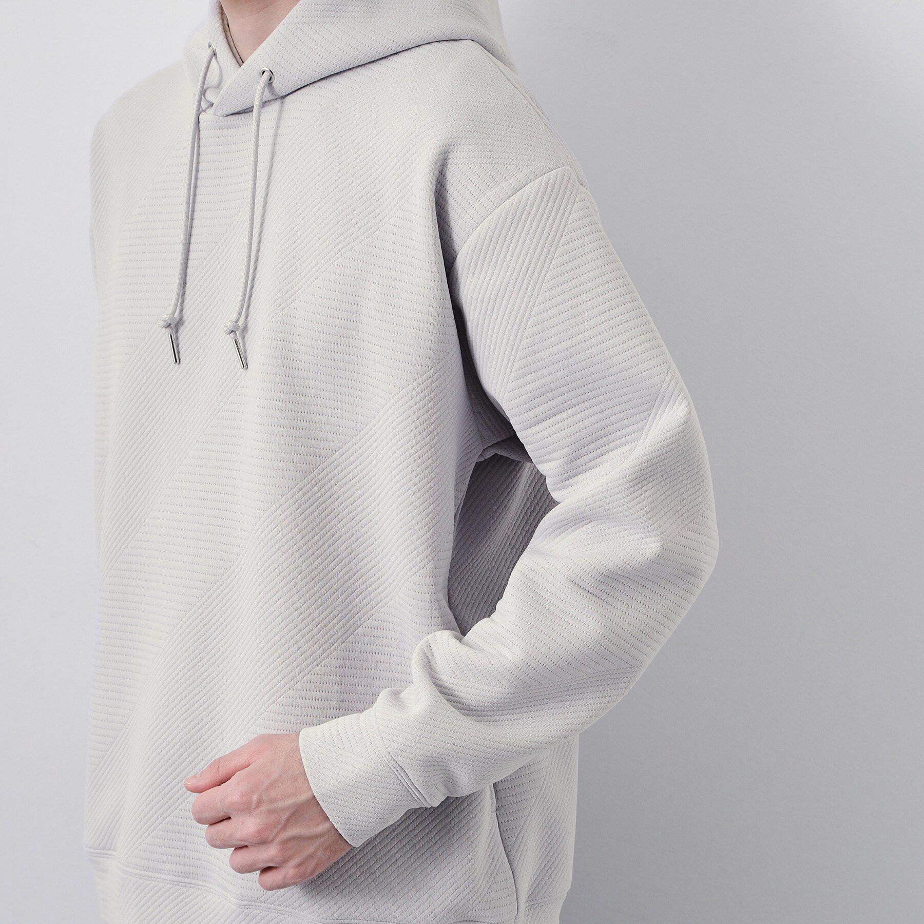 THE SHOP TK「【さりげない表情が、品よく映える。】ふくれジャカードパーカ」|パーカー|