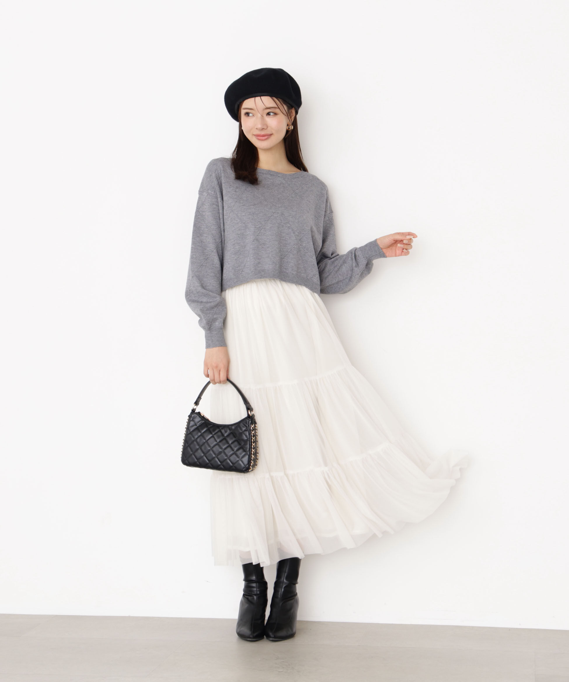 PROPORTION BODY DRESSING「チュールティアードスカート」|スカート|