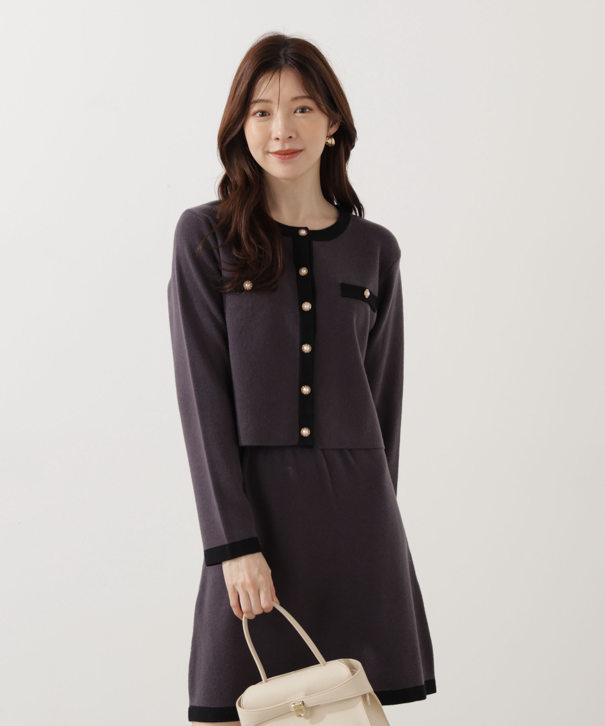 PROPORTION BODY DRESSING「ニットジャケット 25AW」|ニット・セーター|