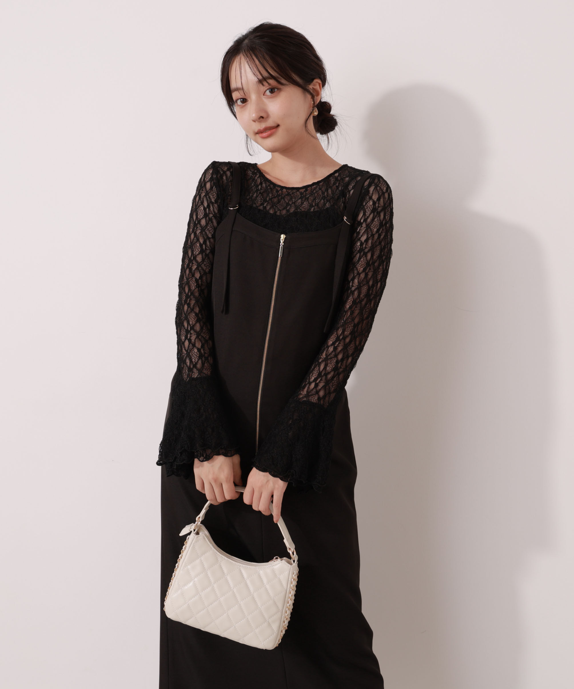 PROPORTION BODY DRESSING「フロントファスナーナロージャンスカ」|ワンピース|