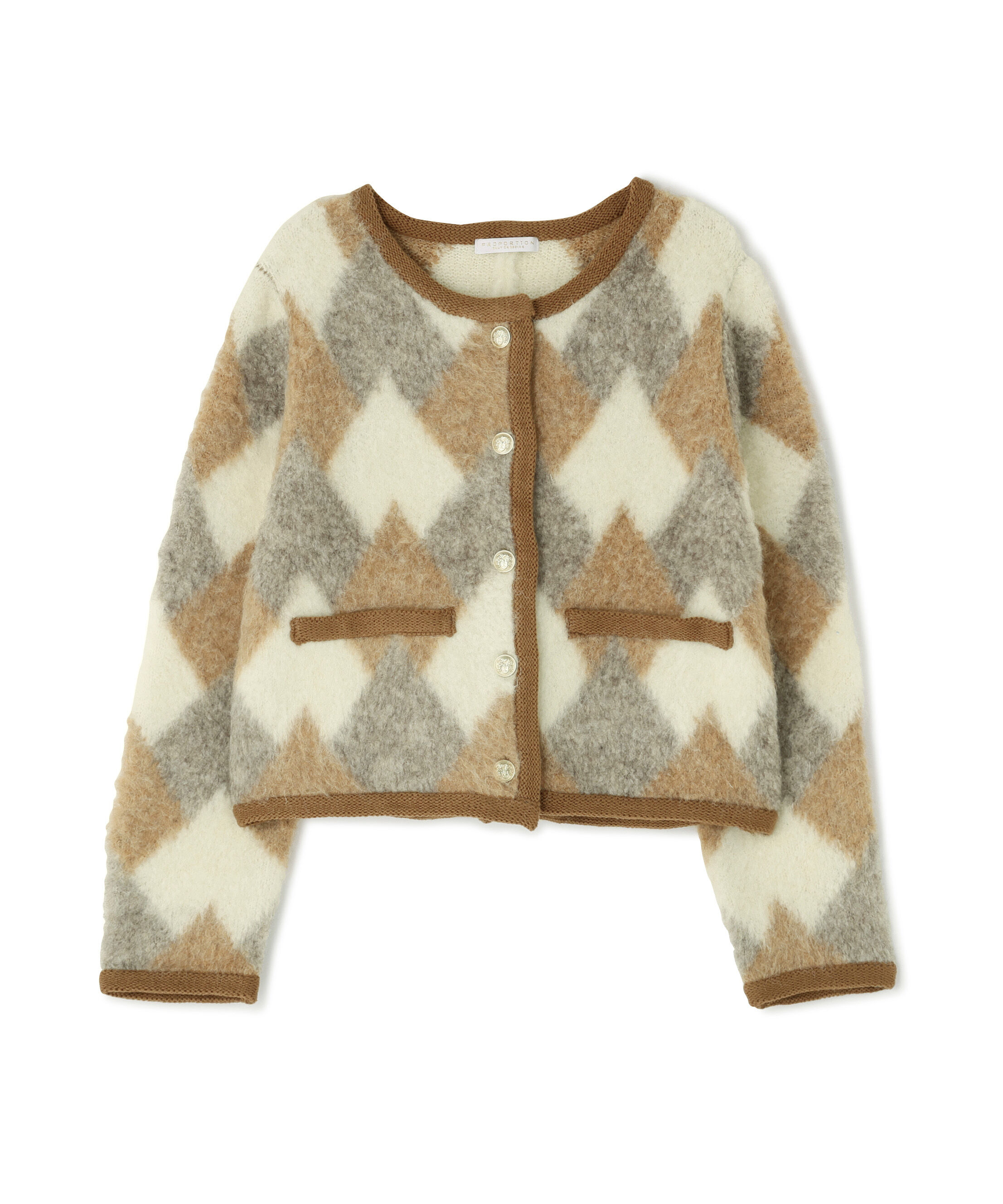 PROPORTION BODY DRESSING「シャギーニットジャケット」|カーディガン|