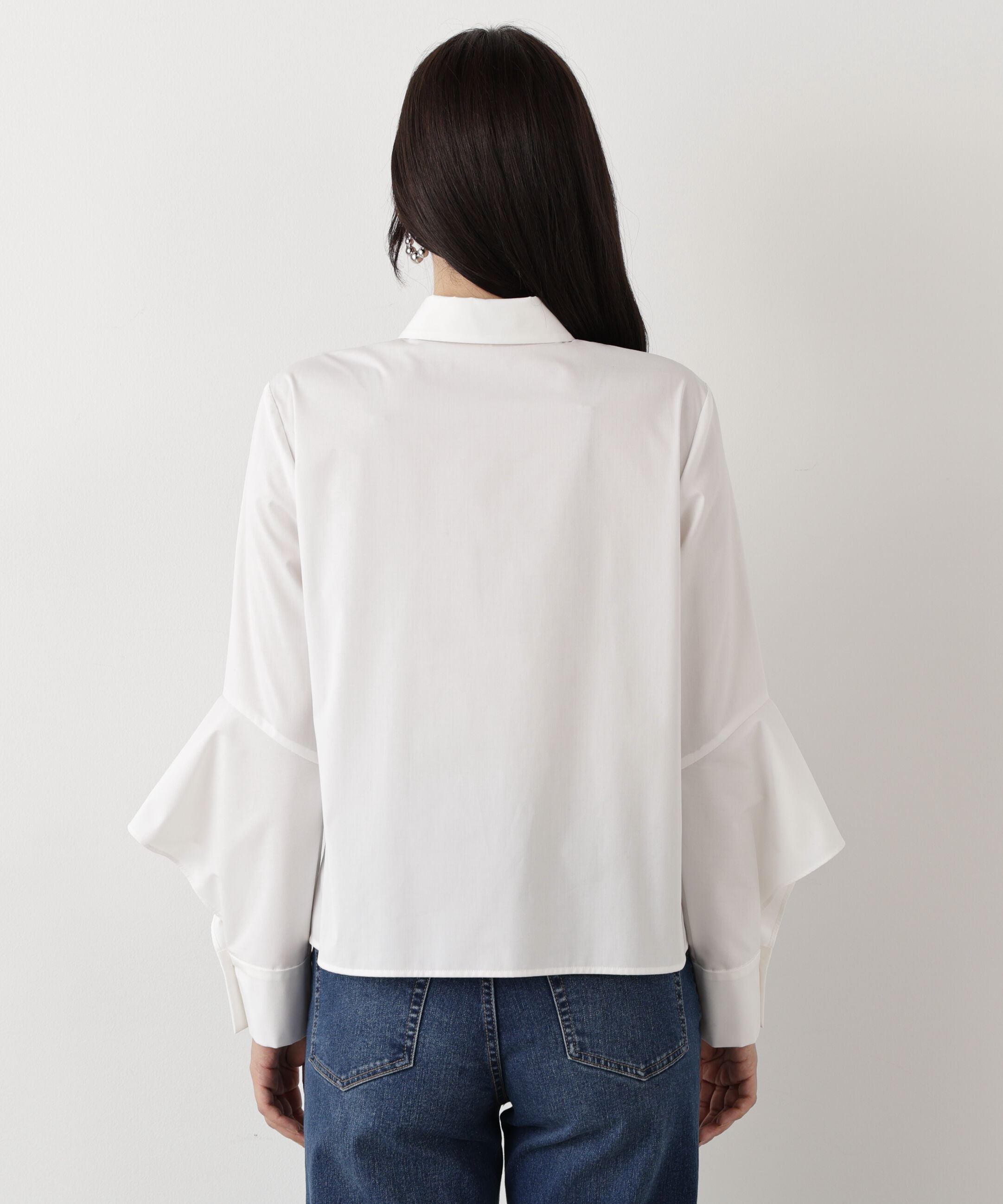  「◆ラッフルスリーブリボンブラウス」|シャツ・ブラウス|