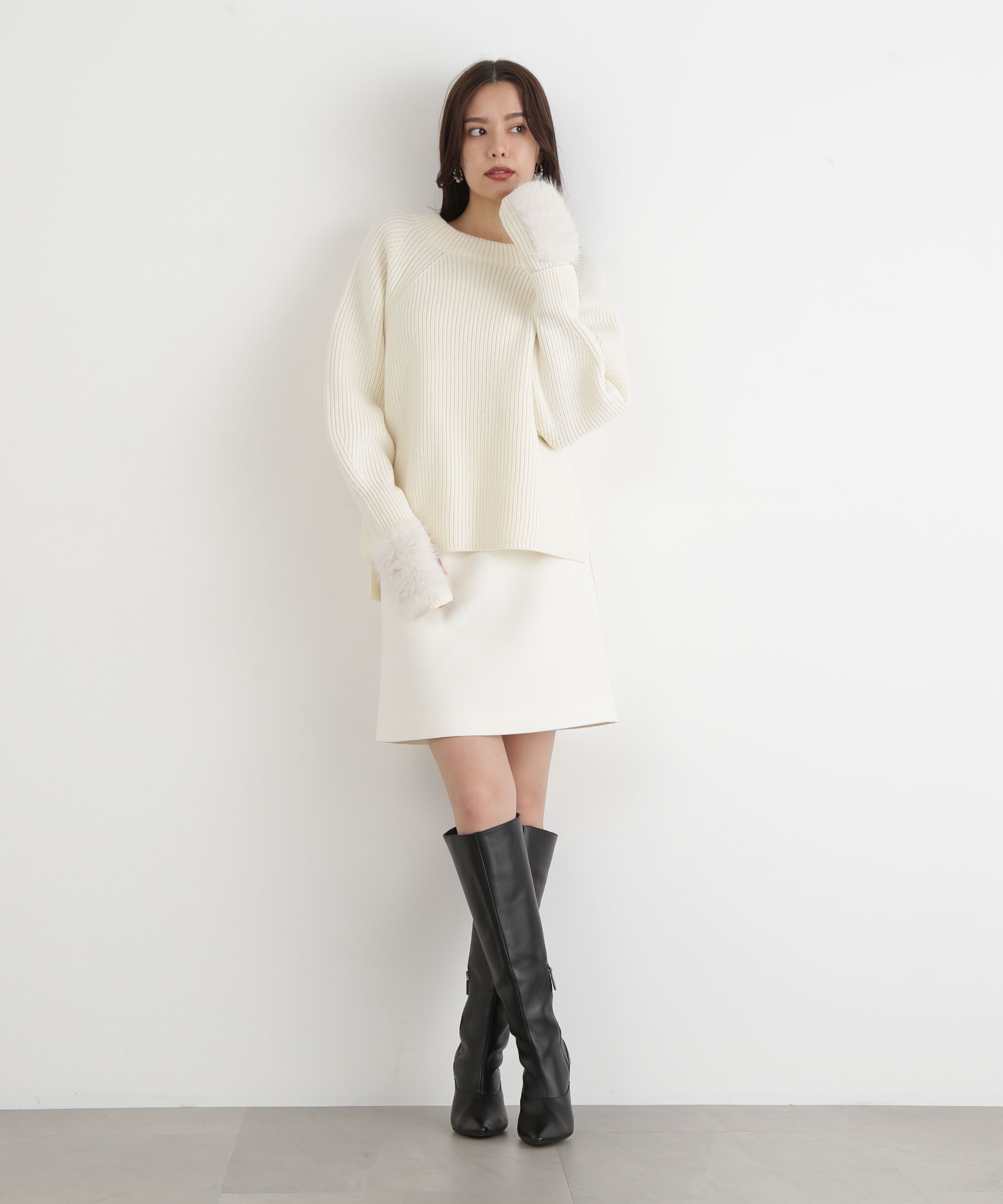  「◆ツイルハイウエストミニスカート」|スカート|