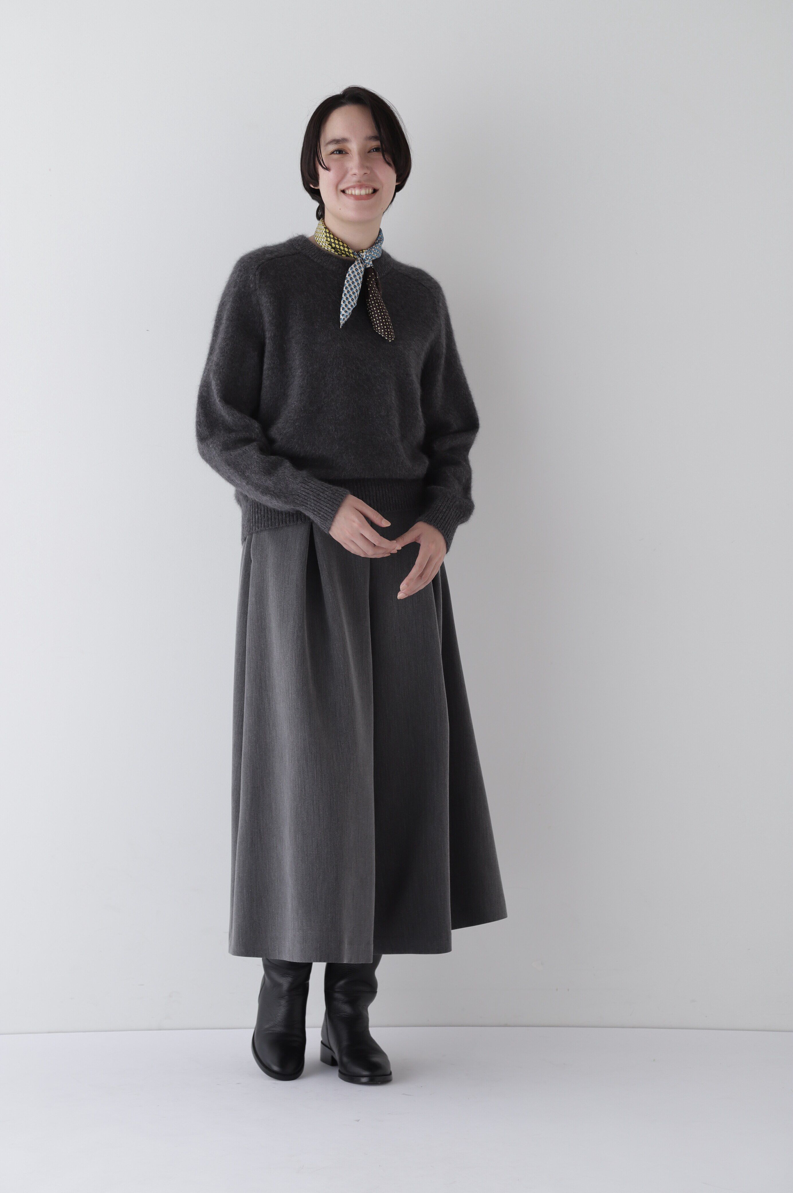  「◆タックフレアーシルエットスカーチョ」|スカート|