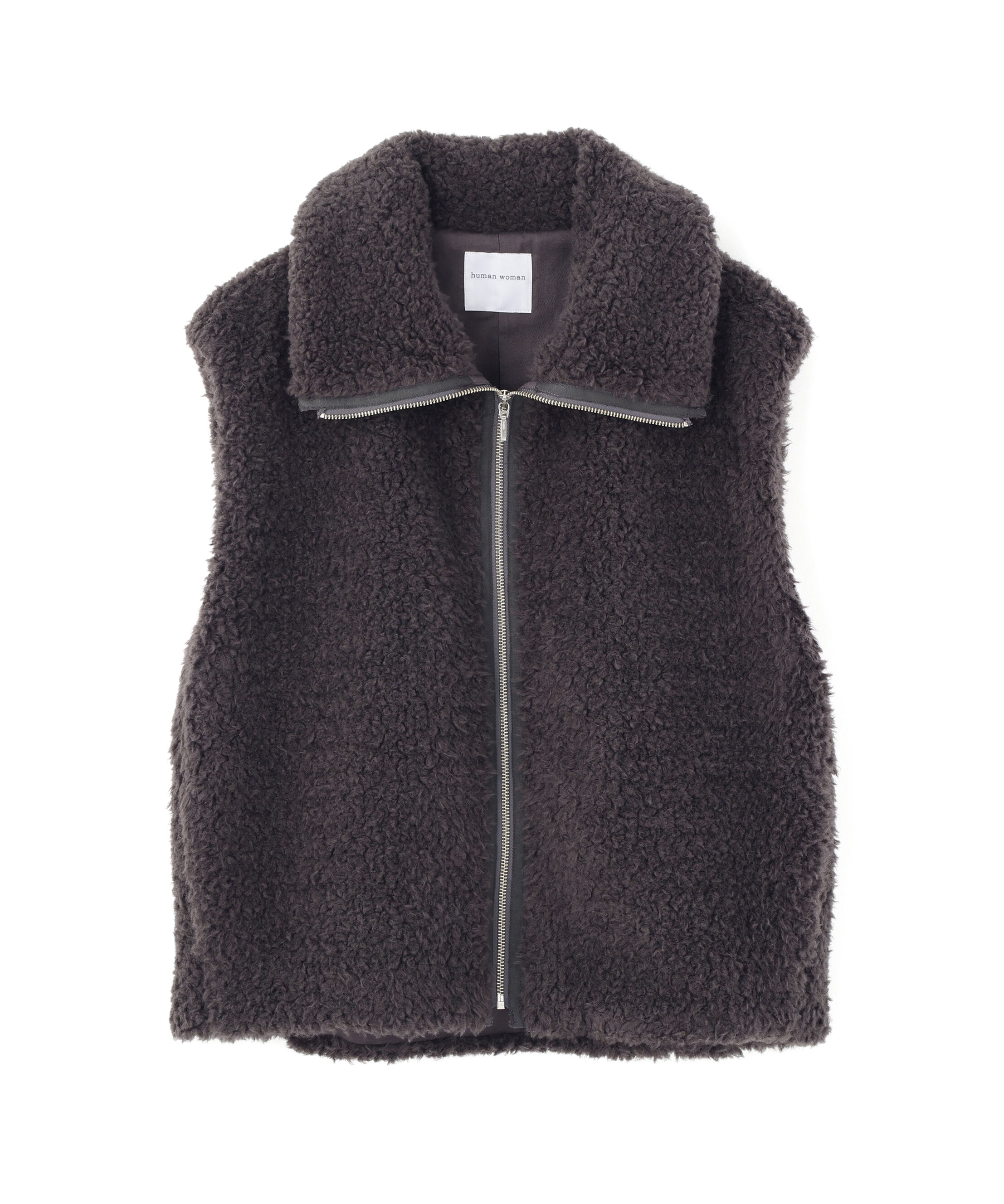  「◆フェイクボアコクーンジレ」|ブルゾン・スタジャン|