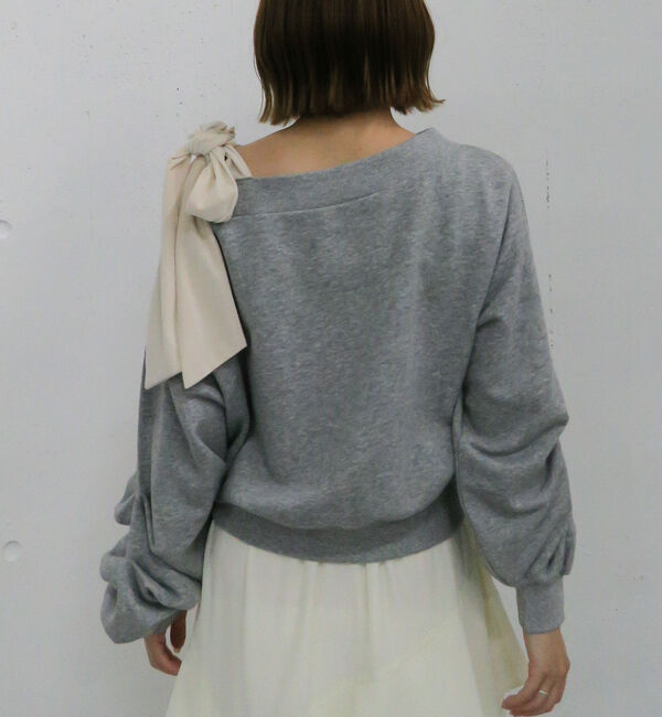 archives「ベロアリボンタックオフショルスウェット」|Tシャツ・カットソー|