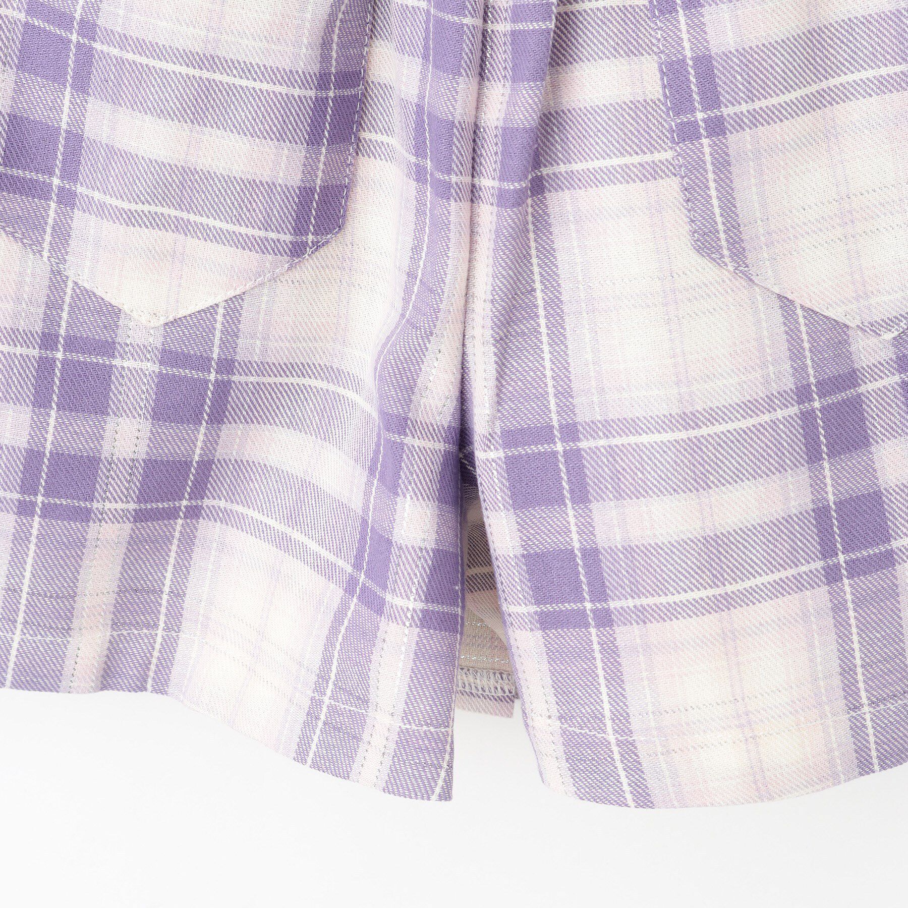 SHOO･LA･RUE「【110-140cm】チャーム付きチェックプリーツスカパン」|スカート|