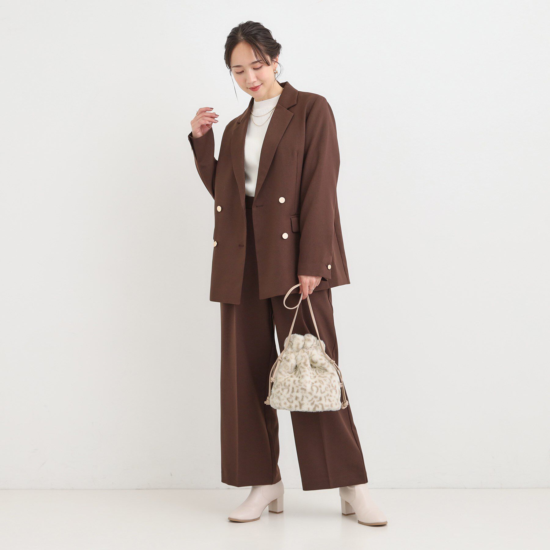 SHOO･LA･RUE「フェイクファー巾着ショルダーバッグ」|ショルダー・メッセンジャー|