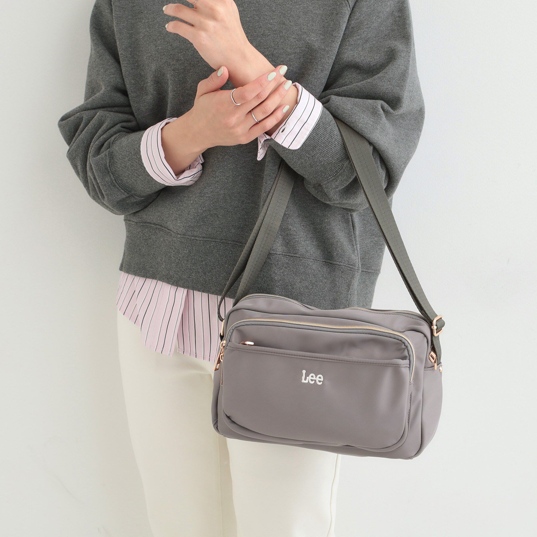 SHOO･LA･RUE「【Lee別注／撥水】7ポケットショルダーバッグ」|ショルダー・メッセンジャー|