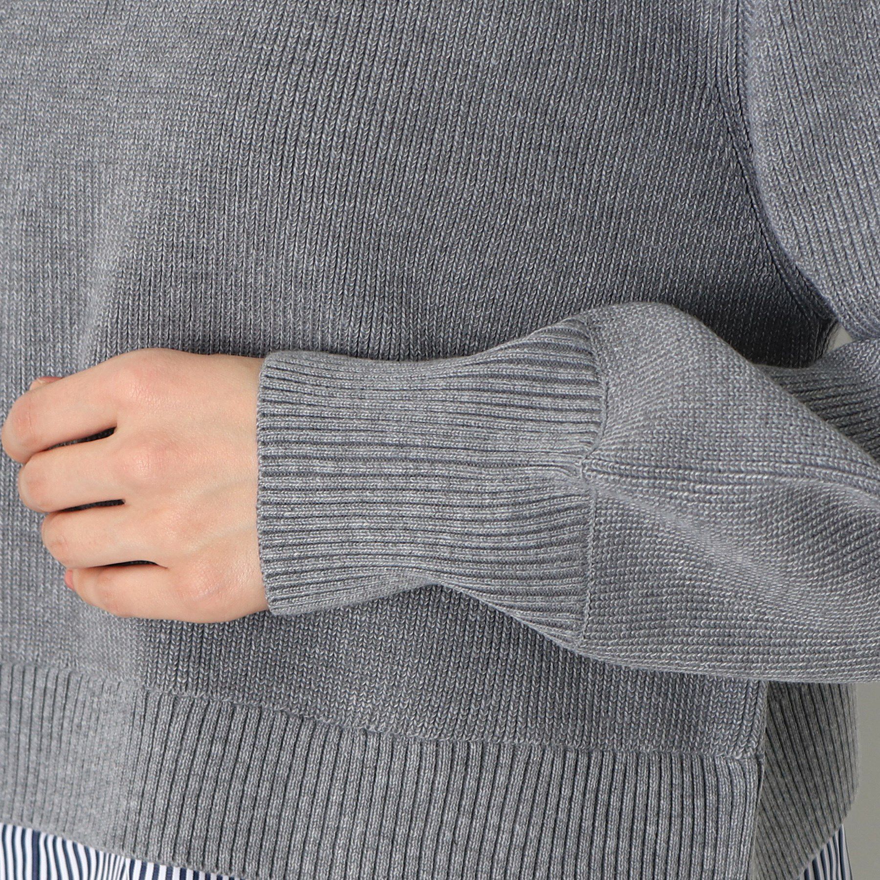 Dessin「【洗える】シャツレイヤード風ニット」|ニット・セーター|