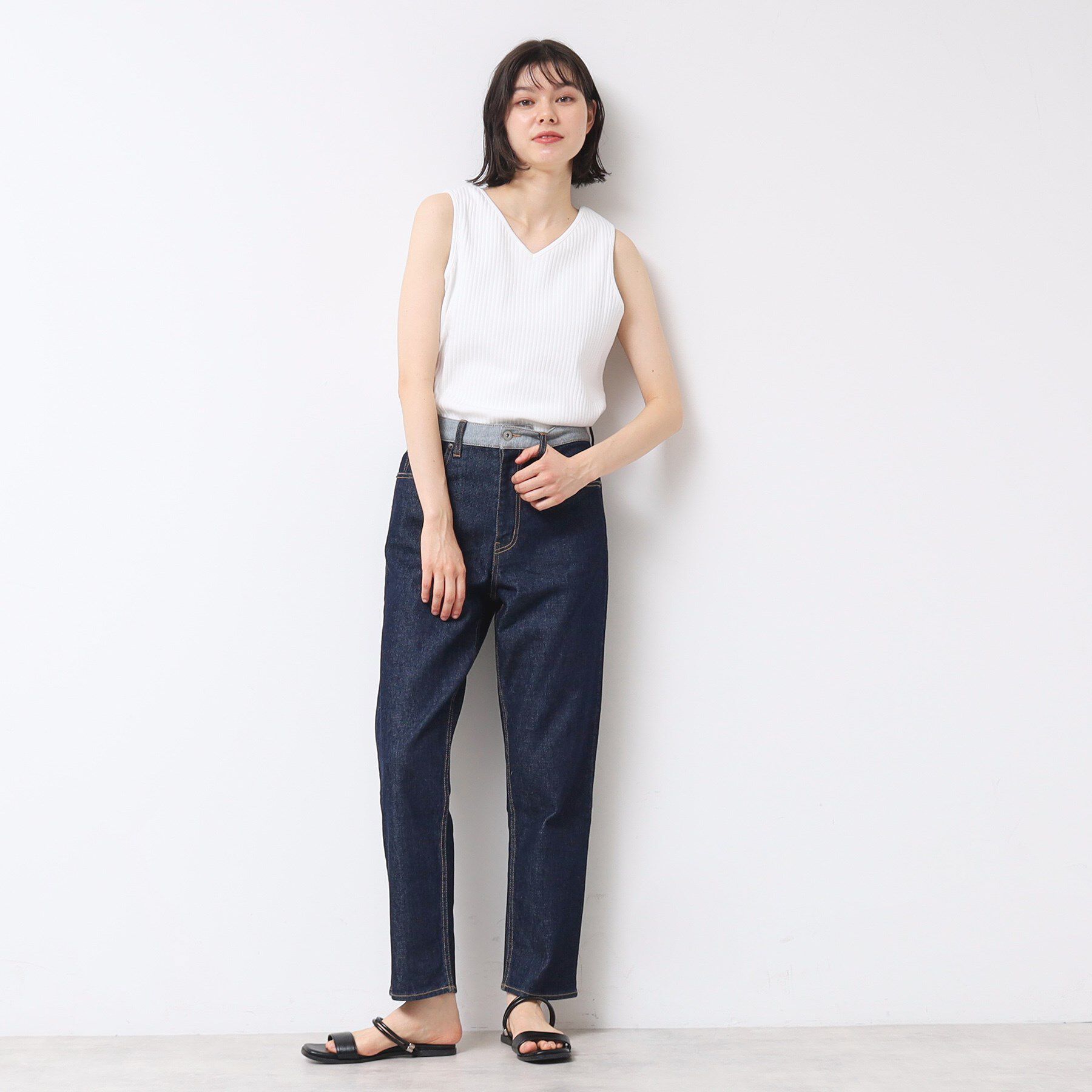 Dessin「【2WAY・洗える】リブタンク（S～L）」|キャミソール|