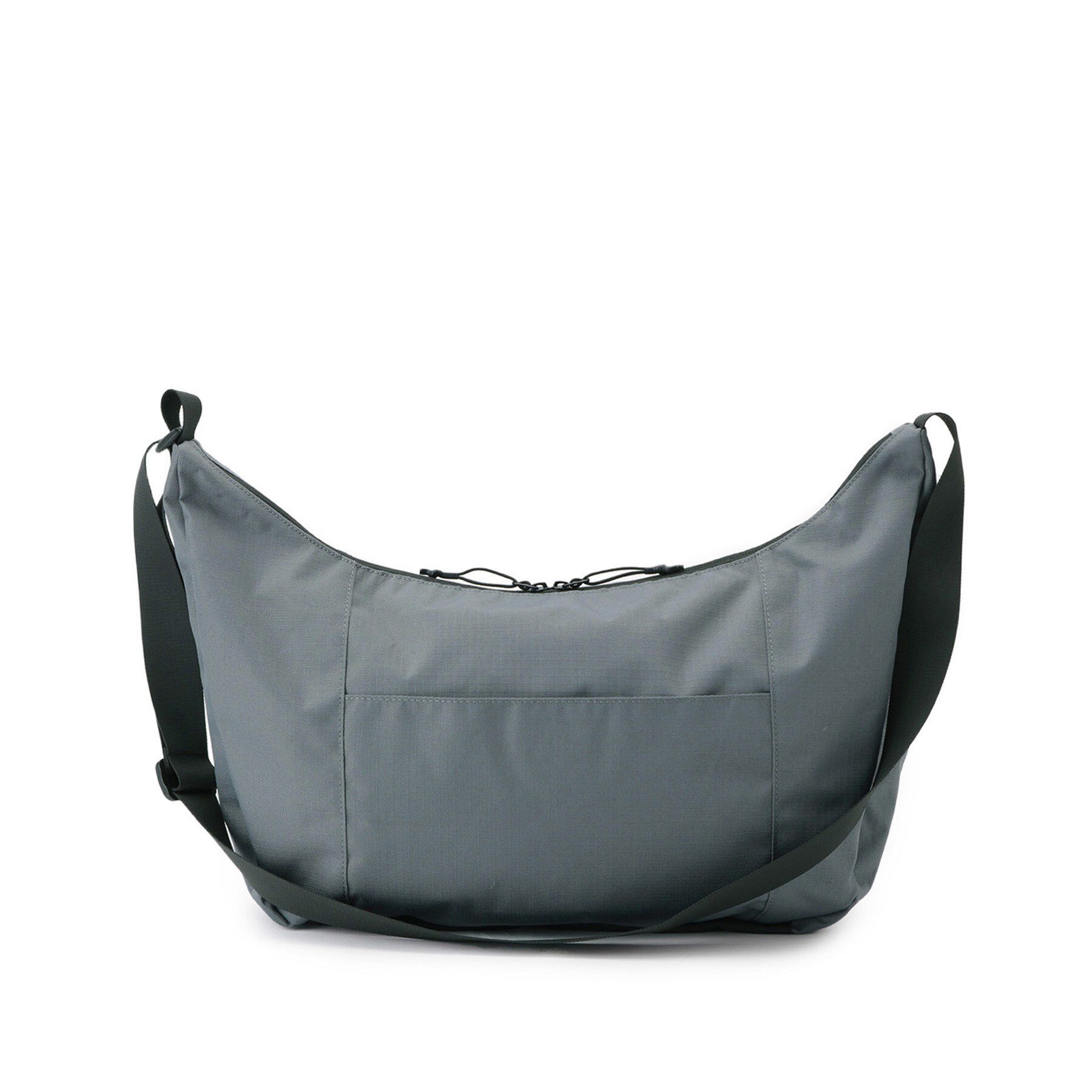 Dessin「【ユニセックス/A4収納可/多ポケット】リップストップハーフムーンショルダーバッグ」|ショルダー・メッセンジャー|