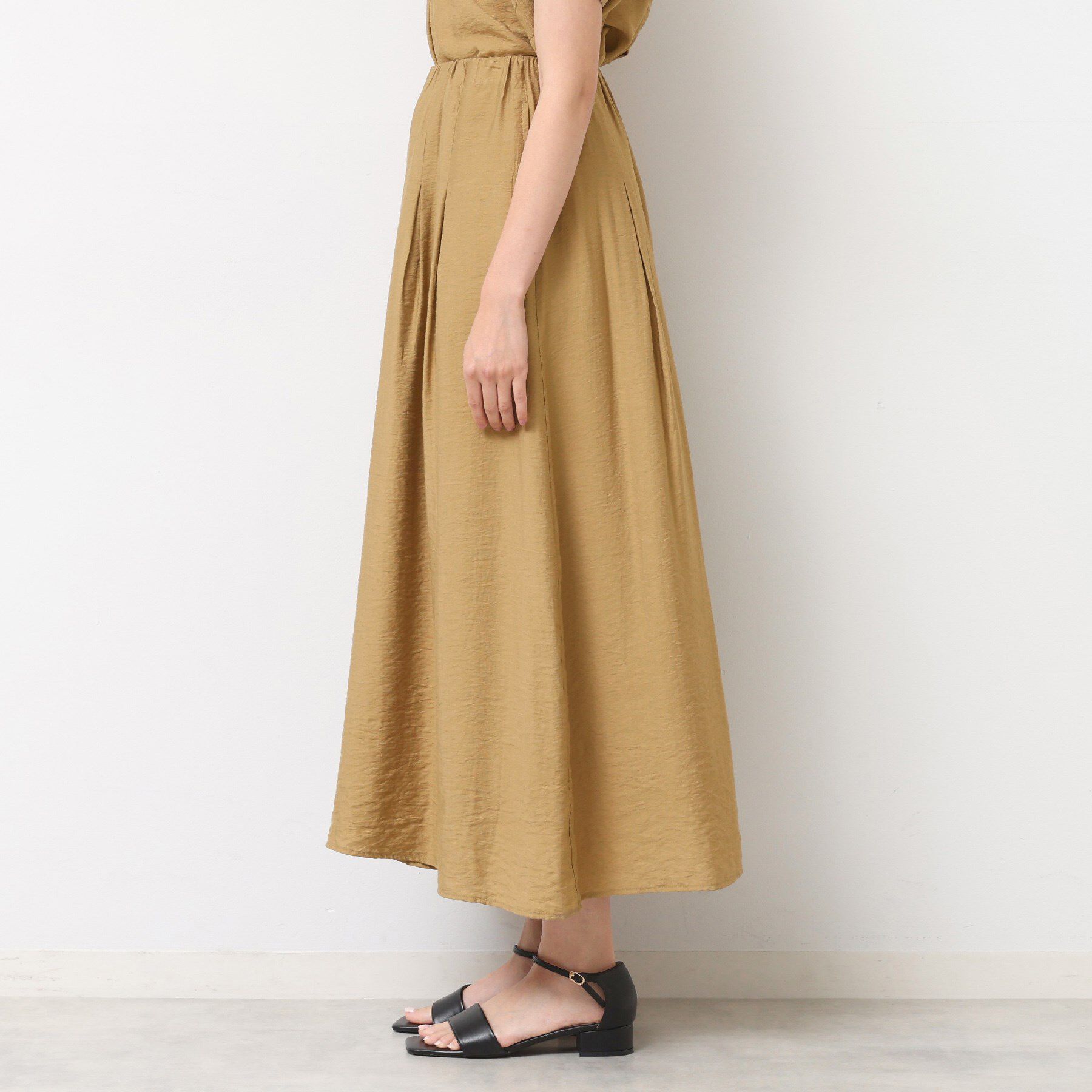 Dessin「【セットアップ可/ウエストゴム/洗える】ドレープワイドパンツ」|その他|