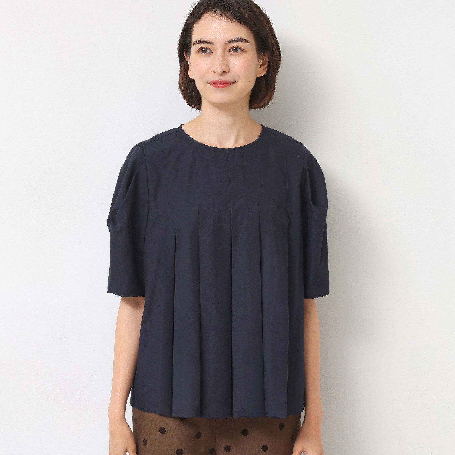 Dessin「【洗える】タックデザインブラウス」|シャツ・ブラウス|