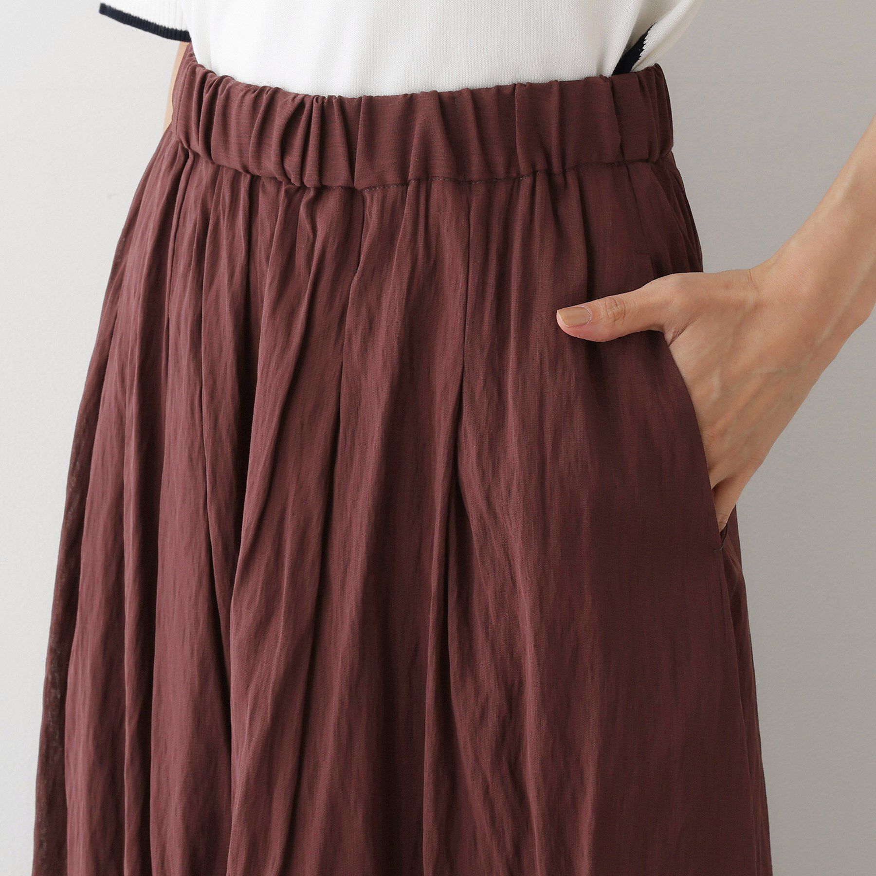 Dessin「【ウエストゴム/洗える】シアーエアリーパンツ」|その他|