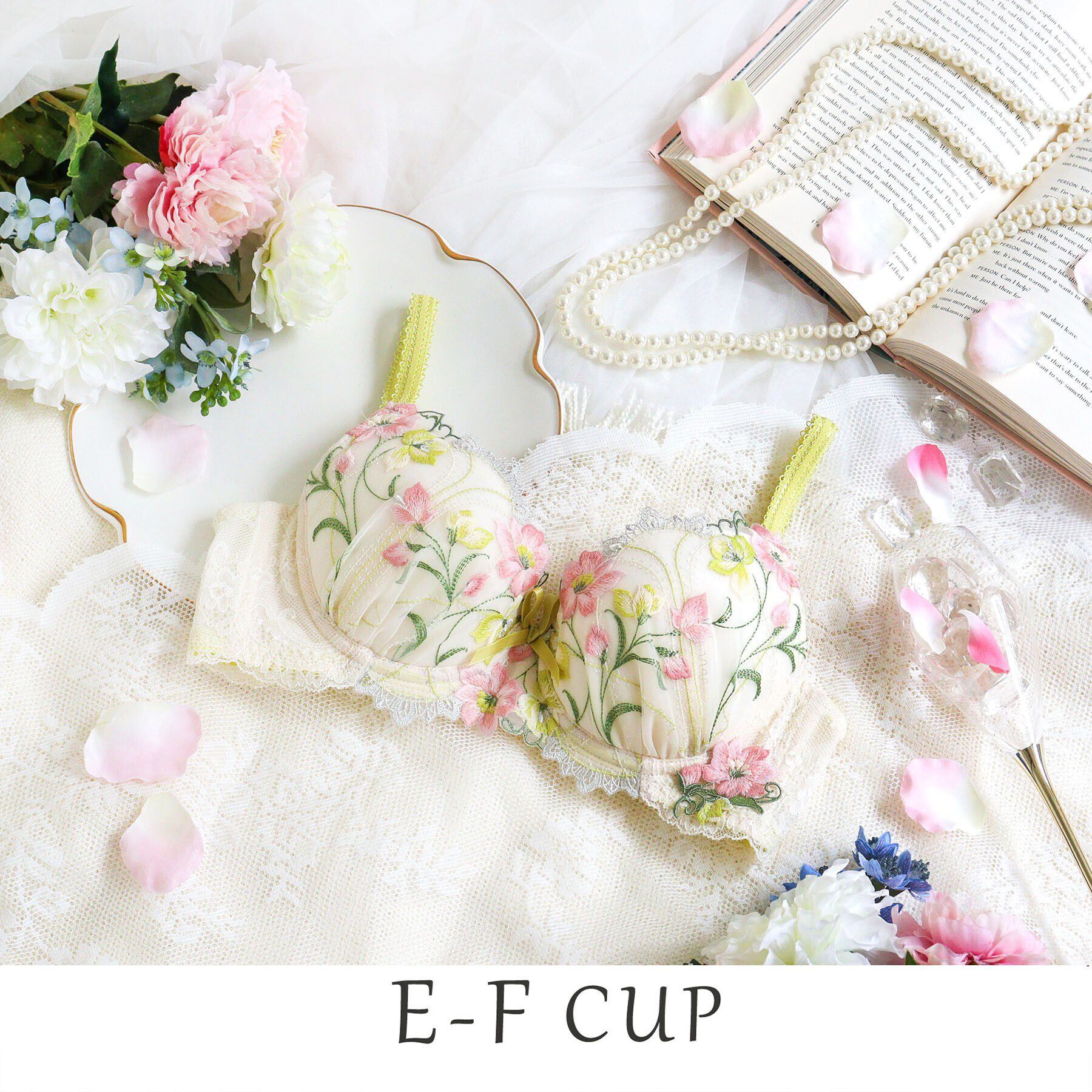 Risa Magli「テリン ブラジャー（E-F）＜S Make Type＞」|インナー|イエロー(032)