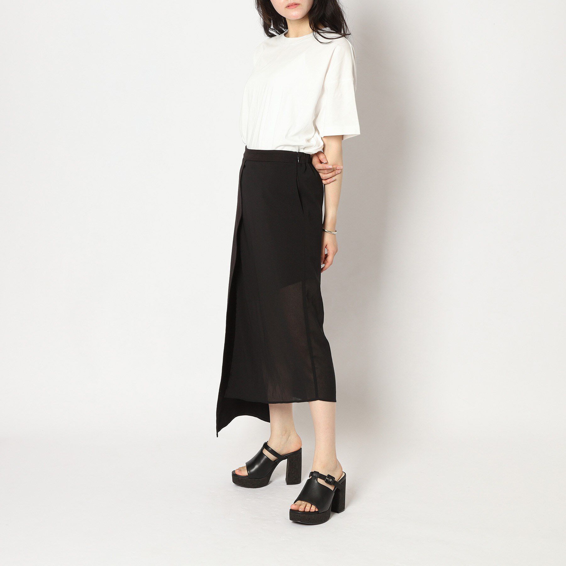 ESPERANZA「ミニバックルコルクヒールミュール」|サンダル|