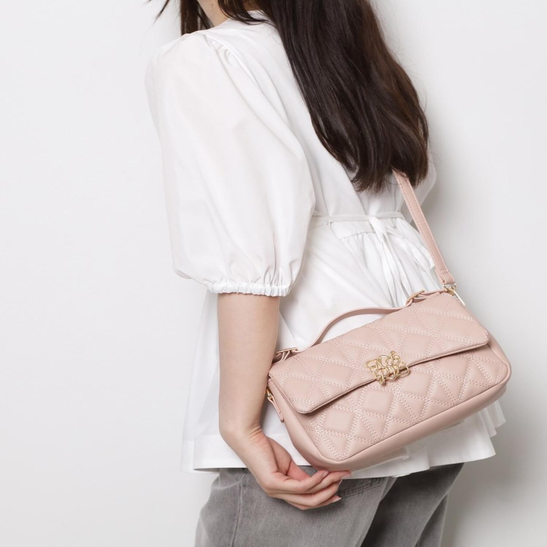 Ober Tashe「2WAYキルティングショルダーバッグ」|ショルダー・メッセンジャー|ピンク(072)