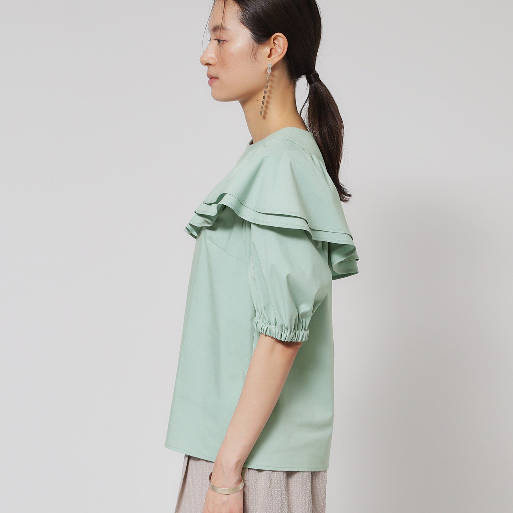 SunaUna「【今年はこれで決まり！／アシメフリル】ブラウス」|シャツ・ブラウス|