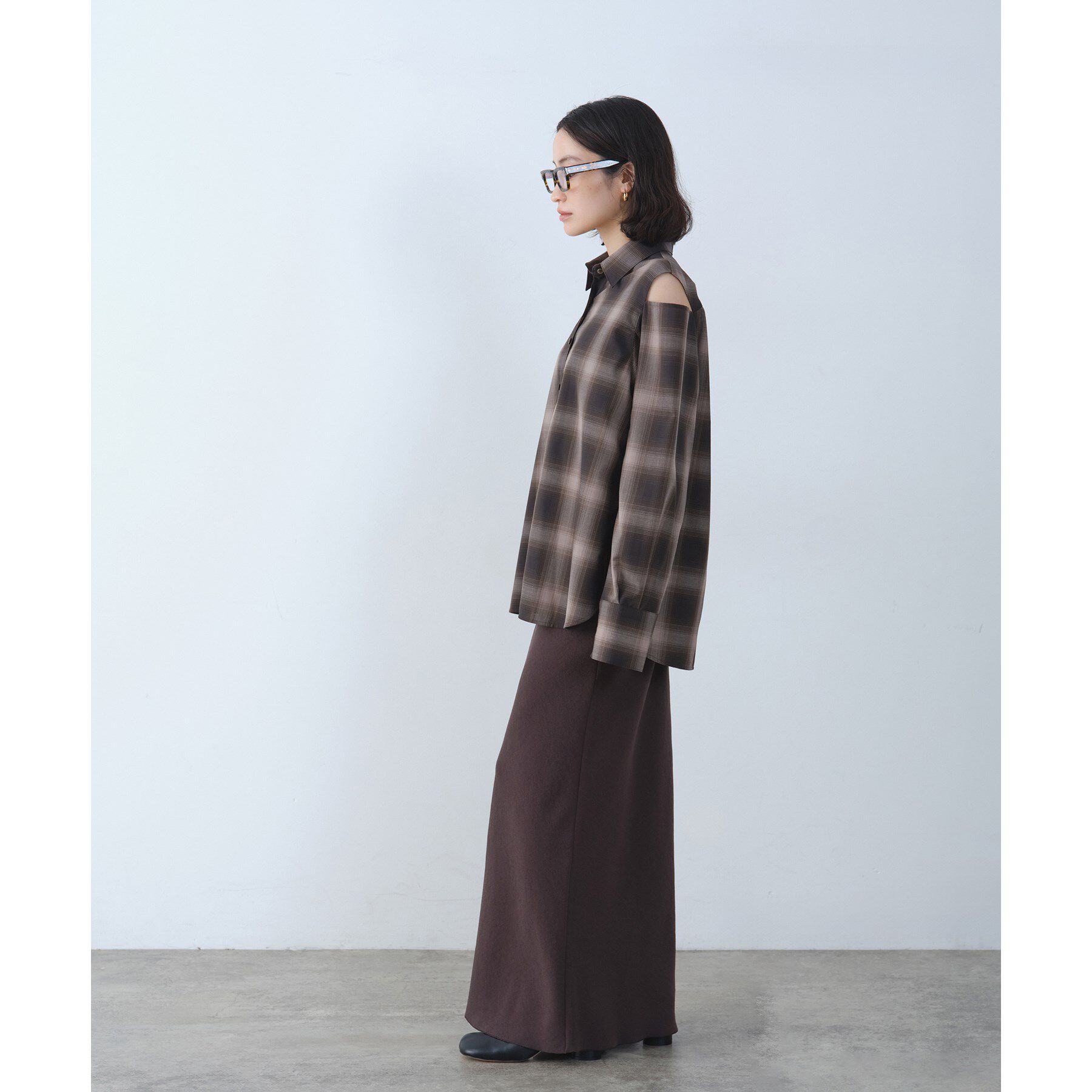 CODE A「shadow check over shirt」|シャツ・ブラウス|