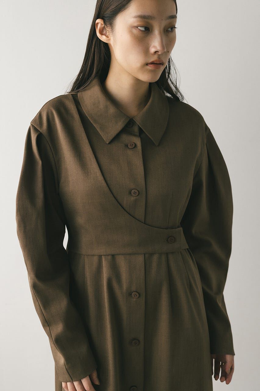 STYLEMIXER「アシンメトリーシャツワンピース」|ワンピース|