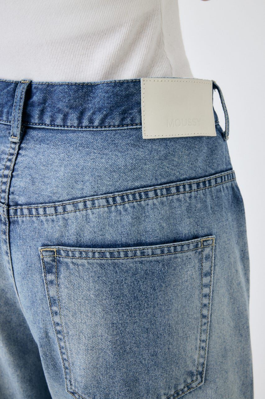 MOUSSY「TUCKED WAIST LOOSE ストレートデニム」|デニム|