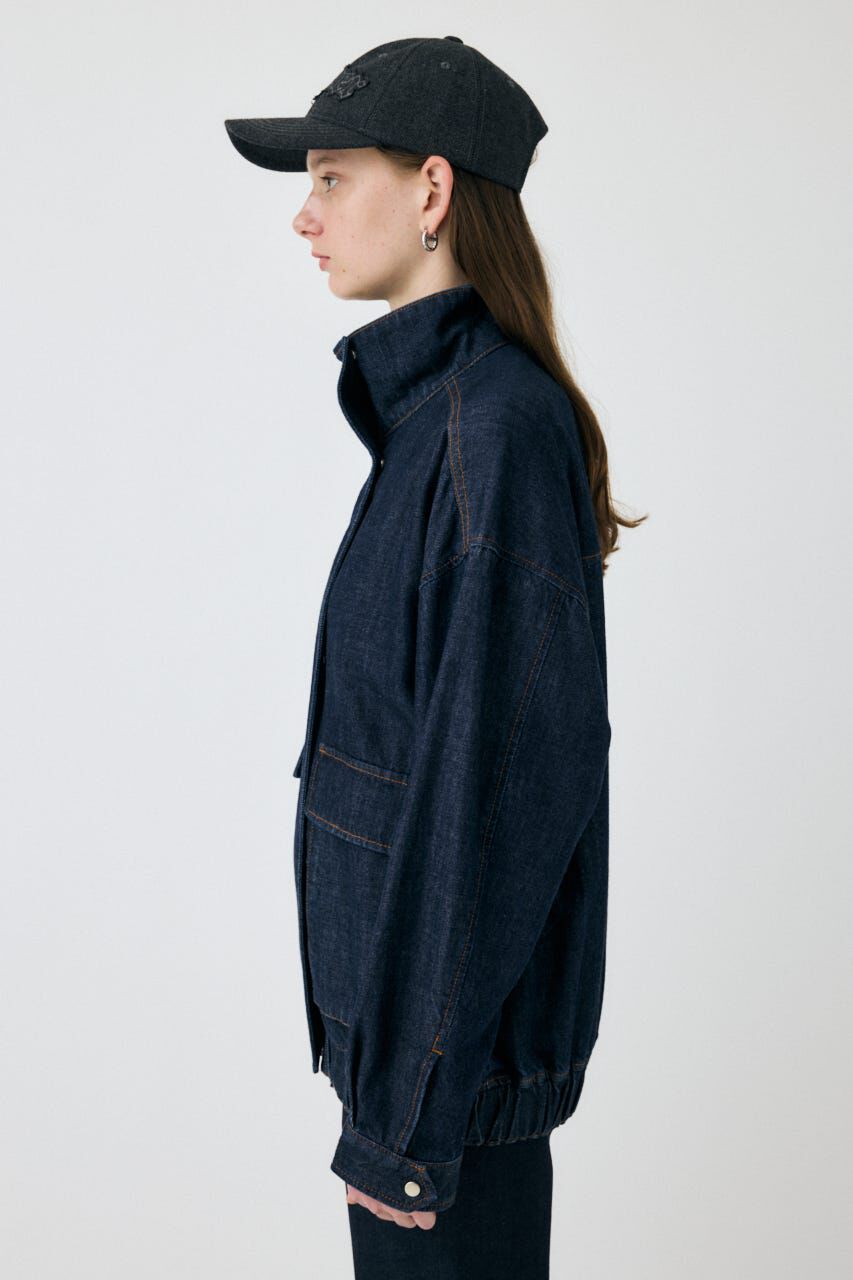 MOUSSY「TENCEL(TM)  DENIM OVER ブルゾン」|デニムジャケット|