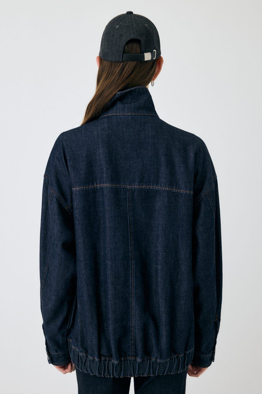 MOUSSY「TENCEL(TM)  DENIM OVER ブルゾン」|デニムジャケット|