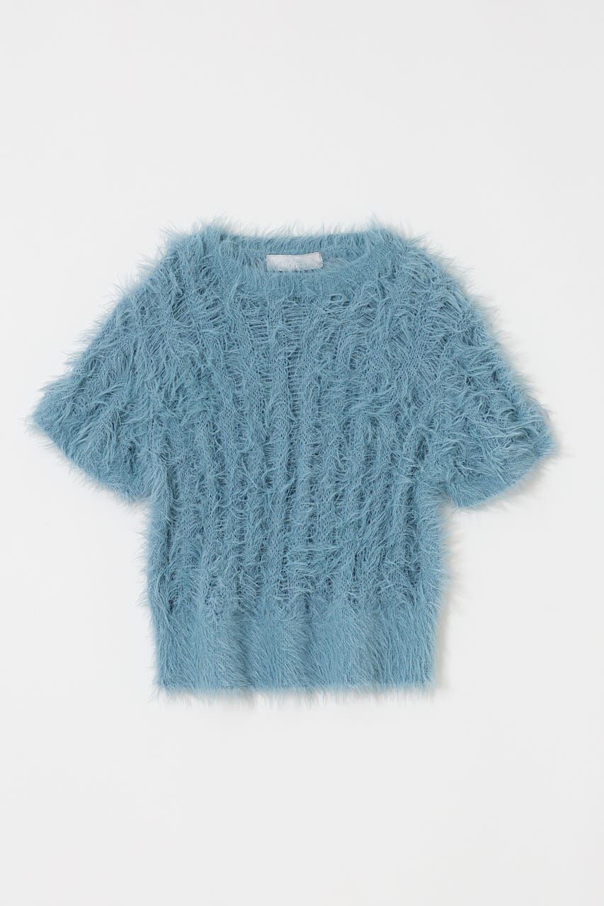 MOUSSY「SHEER SHAGGY ニット」|ニット・セーター|