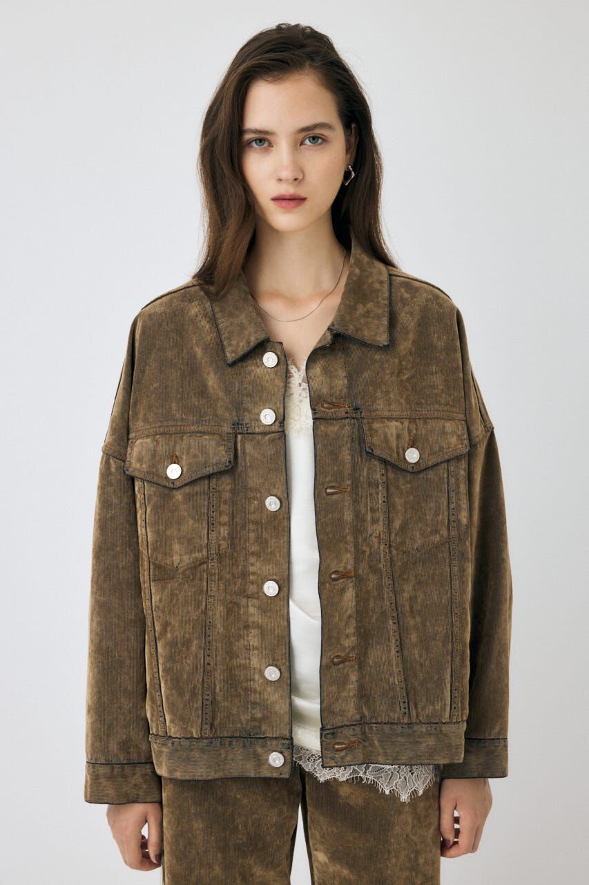 MOUSSY「OVERSIZED CORDUROY ジャケット」|デニムジャケット|