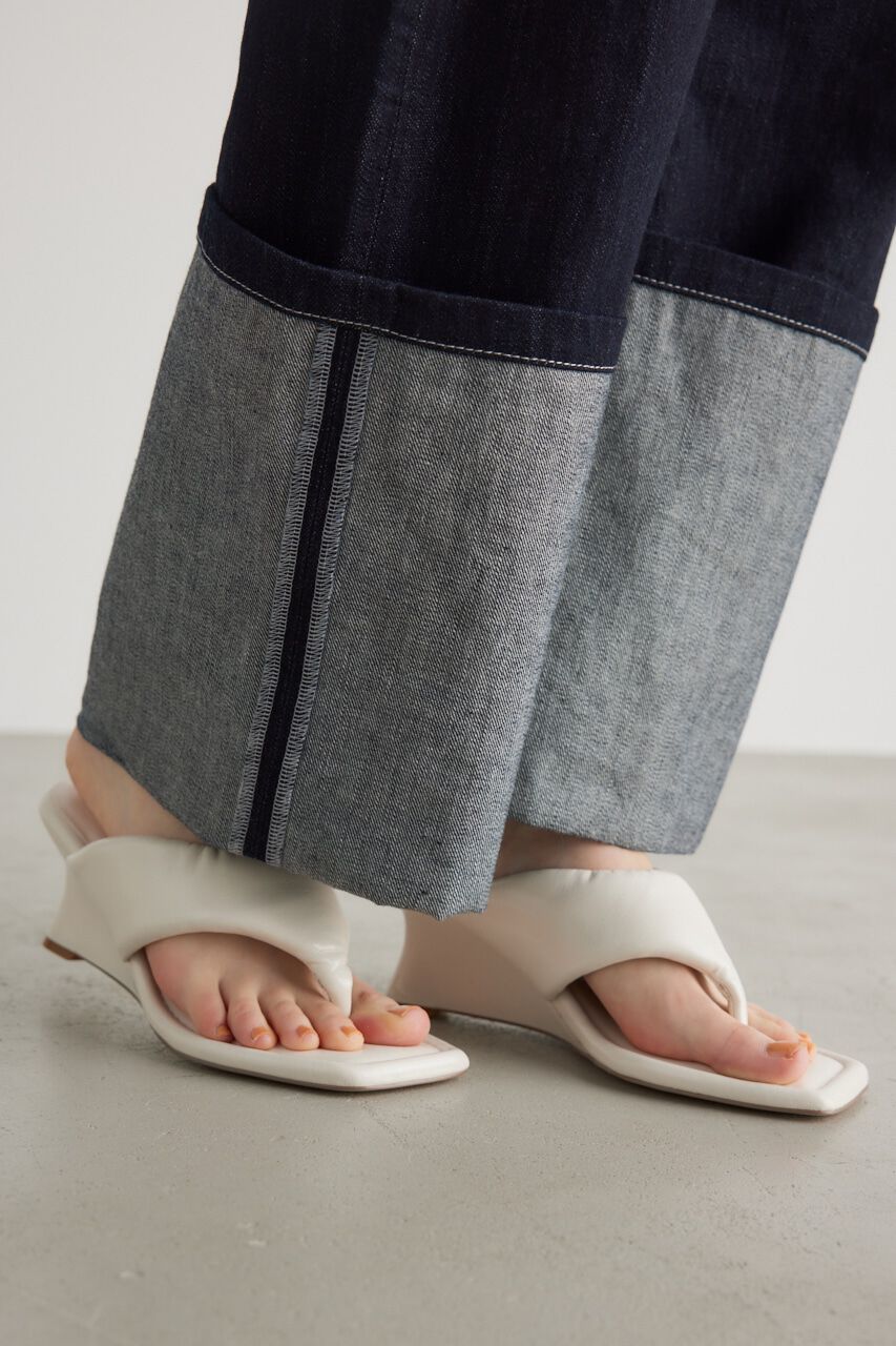 rienda「レディーウェッジトングサンダル」|サンダル|