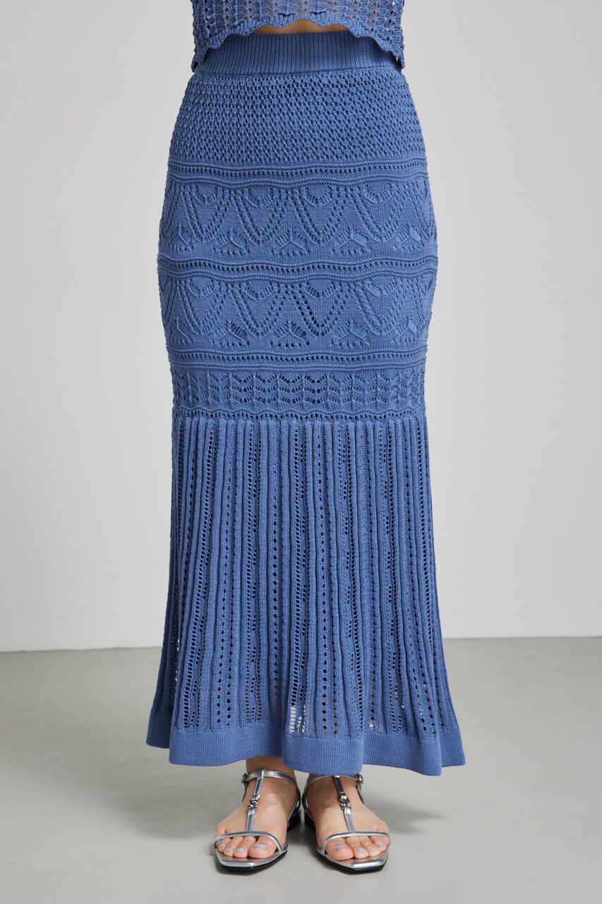 rienda「クロシェマーメイドニットスカート」|スカート|