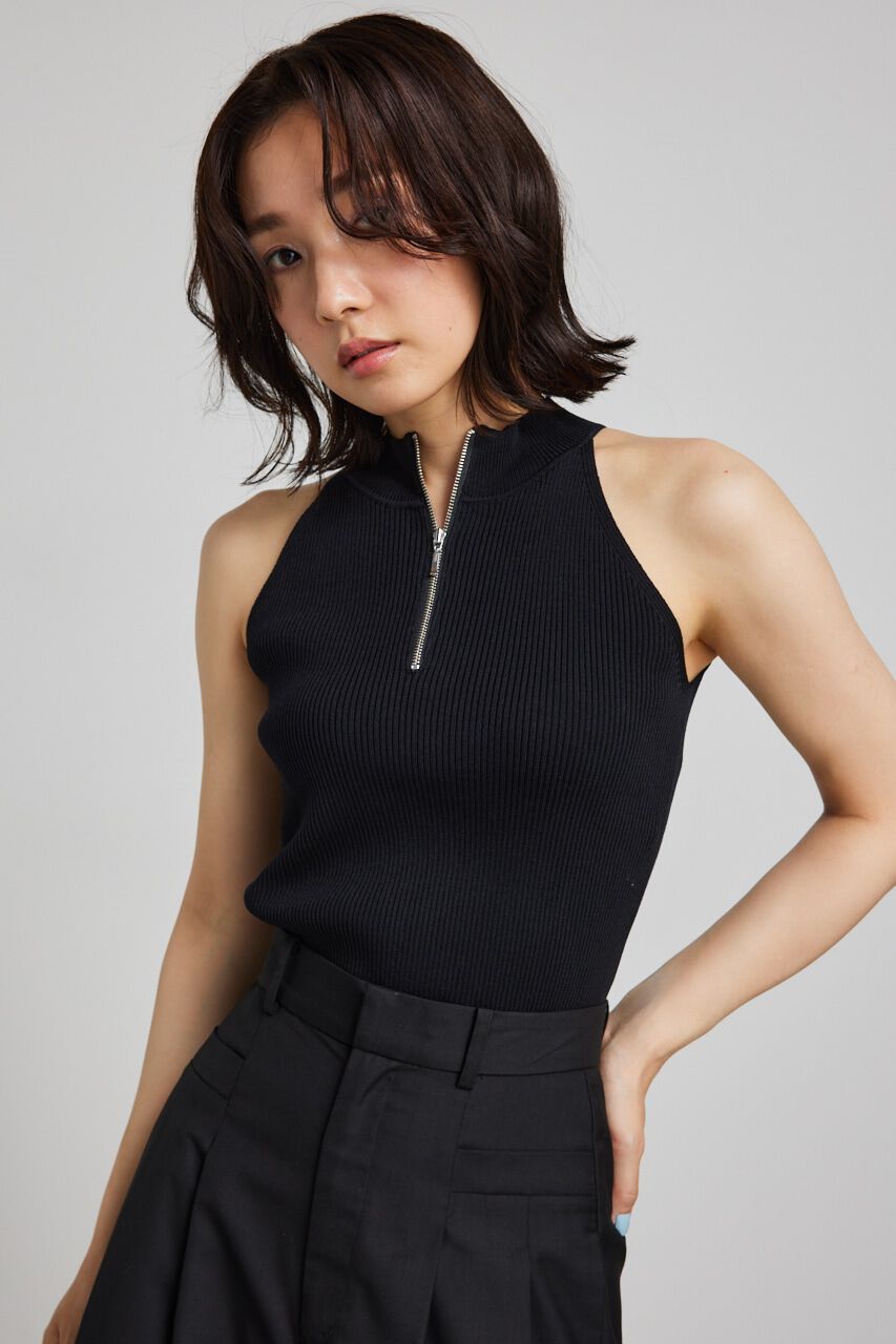 rienda「2WAYチェーンネックアメスリニットトップス」|タンクトップ|