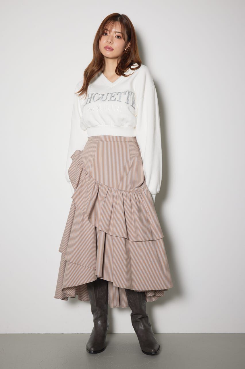 rienda「ボリュームティアードスカート」|スカート|