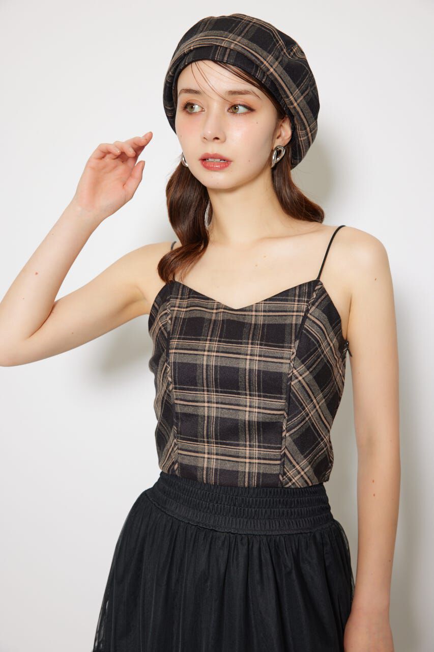rienda「チェックビスチェ」|キャミソール|