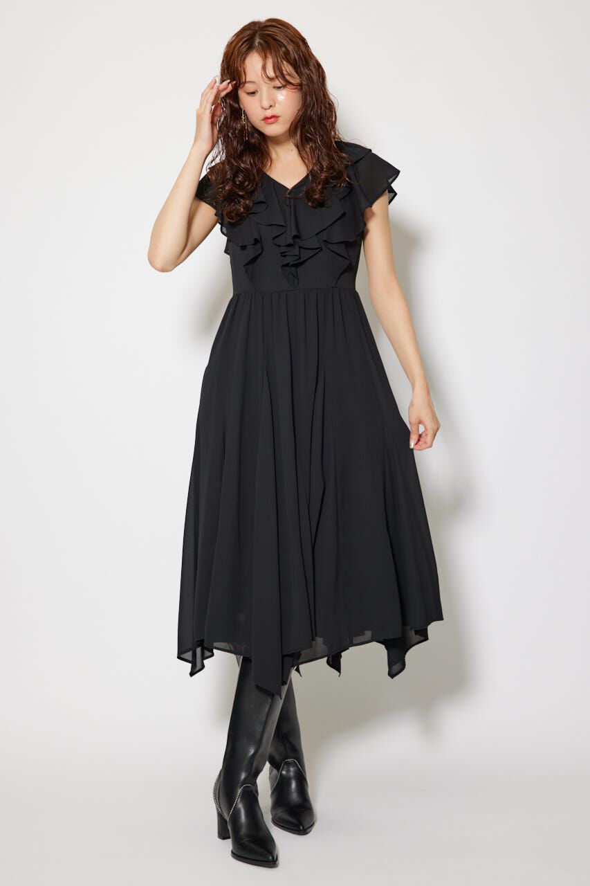 rienda「シアーパターンイレヘムワンピ」|ワンピース|