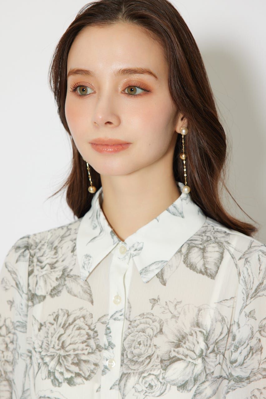 rienda「ラインフラワーボウタイワンピース」|ワンピース|