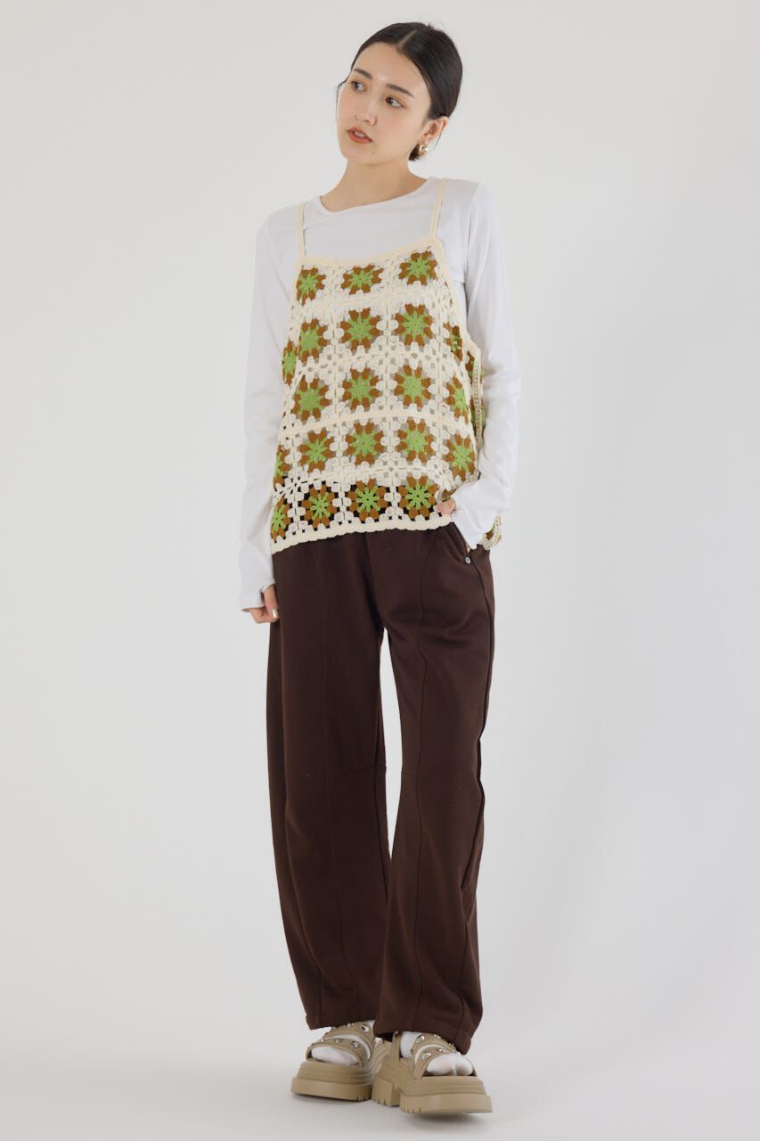 RODEO CROWNS「FLOWERクロシェキャミソール」|キャミソール|