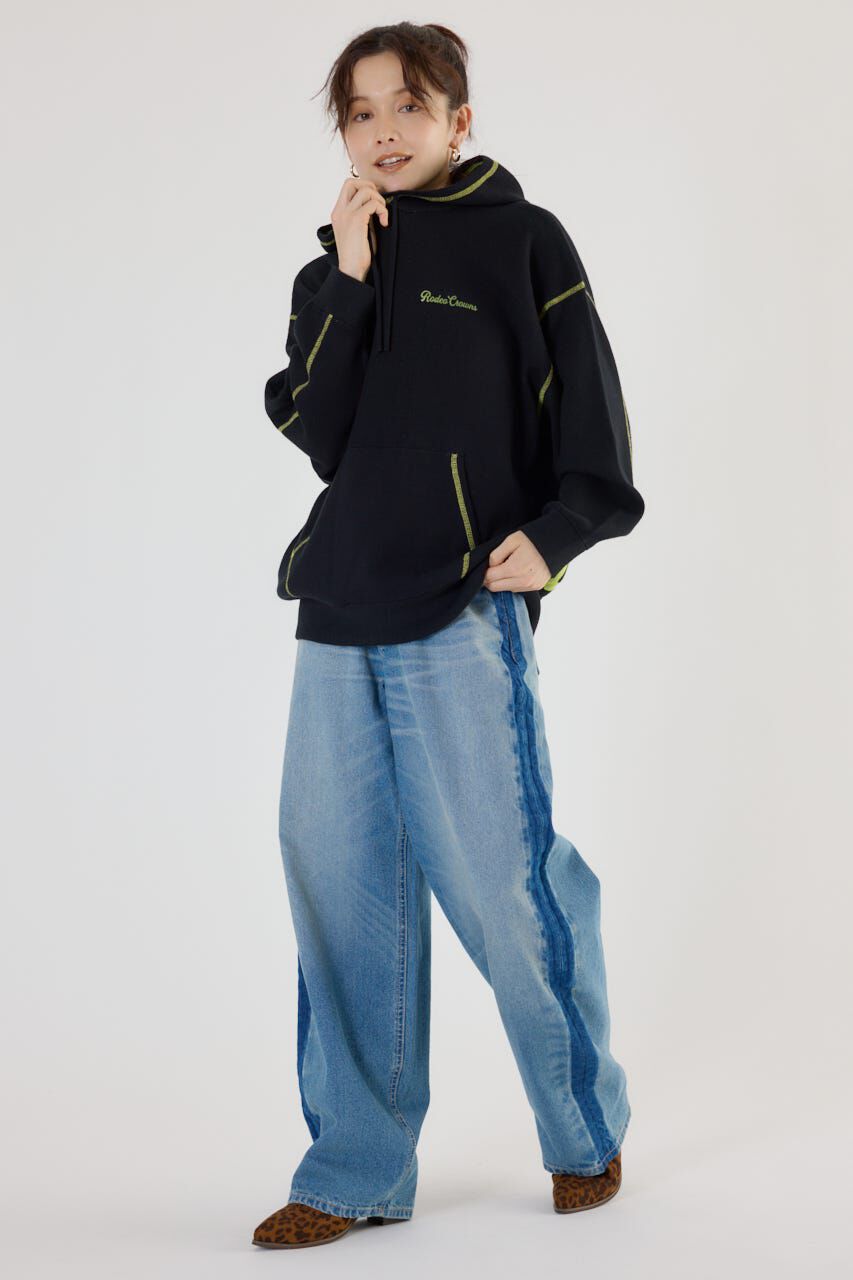 RODEO CROWNS「スウェットライクジャガードロゴフーディー」|パーカー|