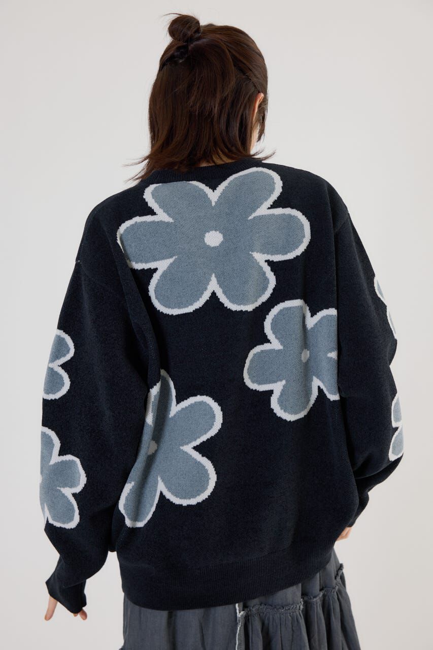 RODEO CROWNS「フラワーモールニットトップス」|ニット・セーター|