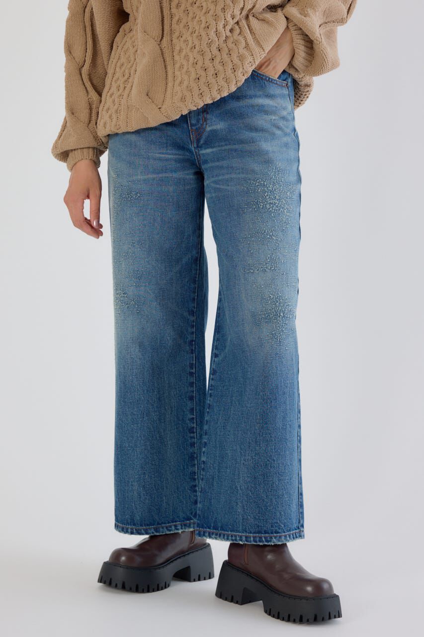 RODEO CROWNS「HIP EMB LOOSE DENIM」|デニム|