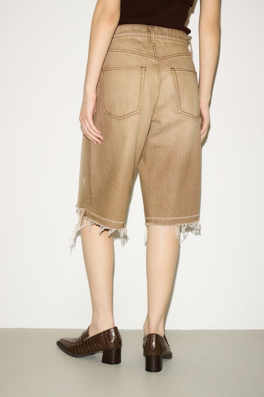 SLY「RIPPED HALF DENIM PT／BE」|デニム|