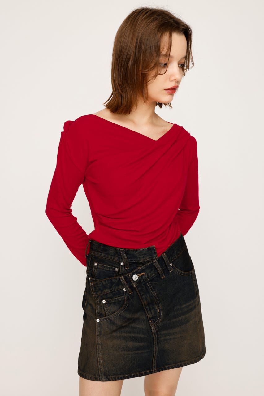 SLY「OFF SHOULDER CUT トップス」|Tシャツ・カットソー|