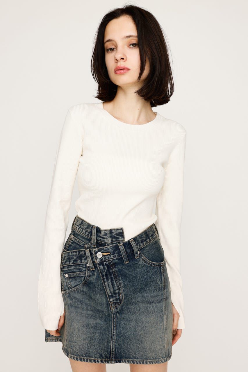 SLY「BASIC HG RIB トップス」|ニット・セーター|