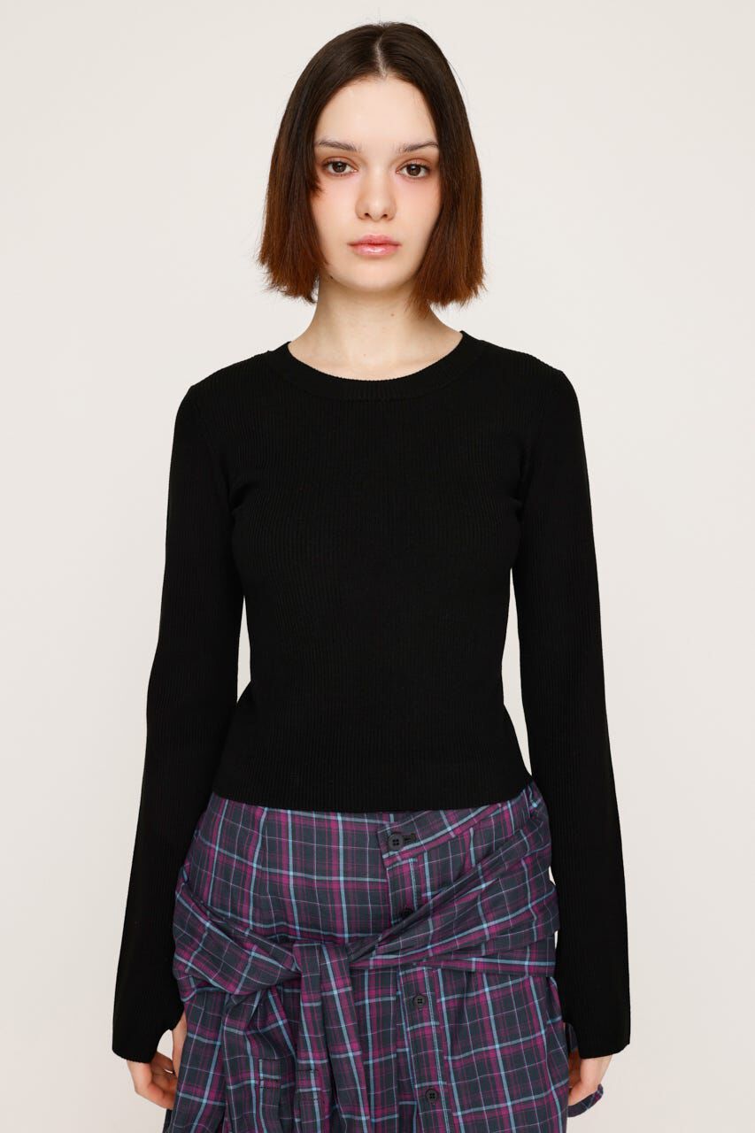 SLY「BASIC HG RIB トップス」|ニット・セーター|