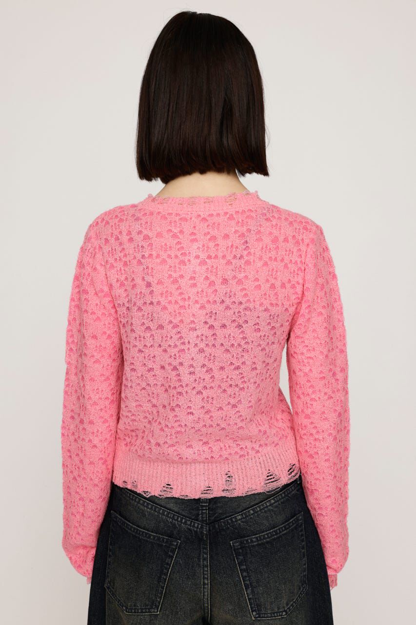 SLY「TWIN BLOOM KNIT カーディガン」|カーディガン|